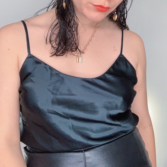 Calvin Klein Black Silky Camisole - Picture 4 of 7